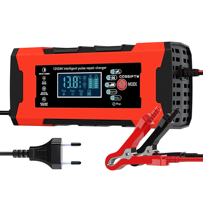 12V 24V 10A carregador de bateria automotiva para bateria de chumbo ácido