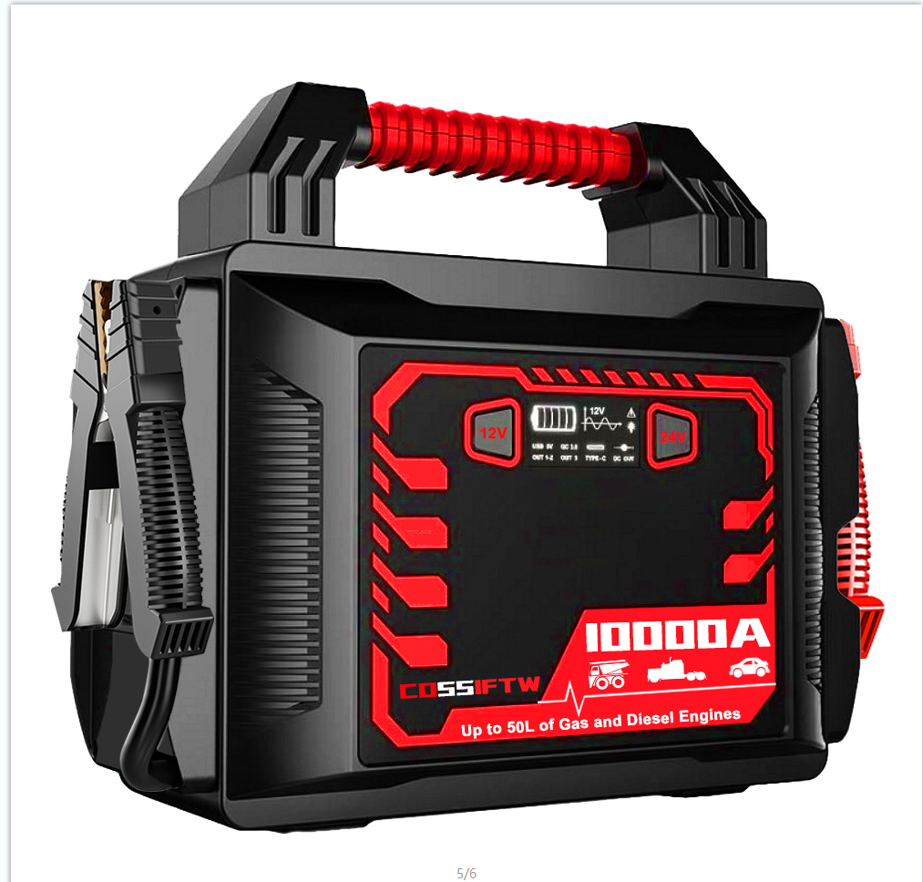 Trucks Battery Booster 12V 10000A High Amp Jump Starter Portable Jumper Cable for Semi Truck
